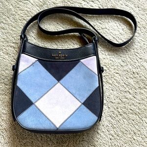 Kate Spade North South Blue Patchwork Bag